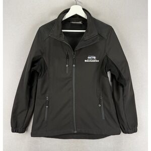 Dunbrooke Women's Sz M NFL Football Seattle Seahawks Soft-Shell Black Zip Jacket